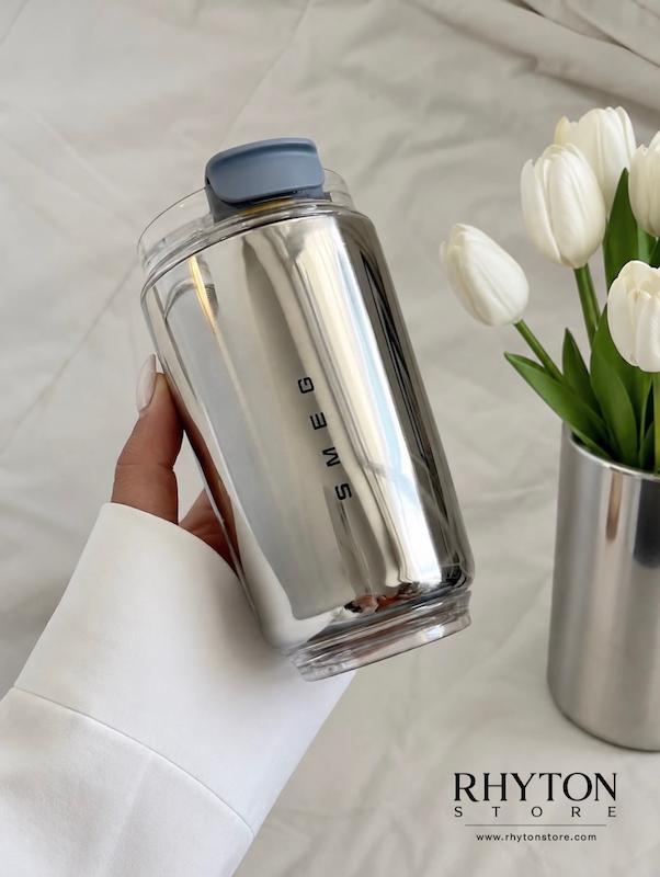  تراول ماگ اسمگ نقره‌ای | SMEG