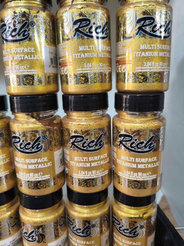 رنگ طلایی متالیک وزن 90 سی سی ساخت ترکیه