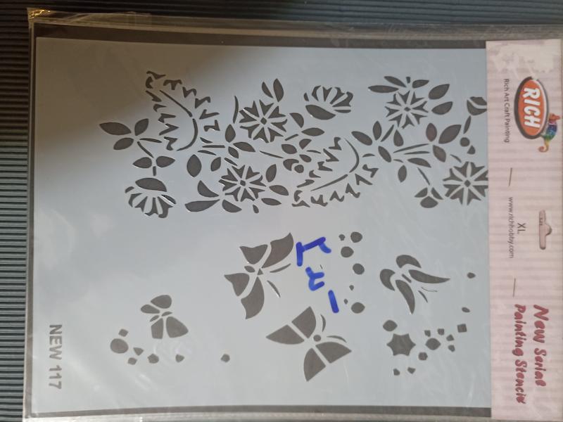 شابلون هنری کهنه کاری ریچ سایز A4 در ۱۵ طرح مختلف 