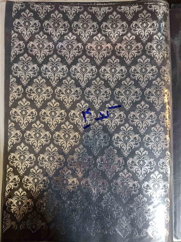 ورق برنجی نقره ایی مشکی  دکوپاژ اصل ترکیه برند ریچ