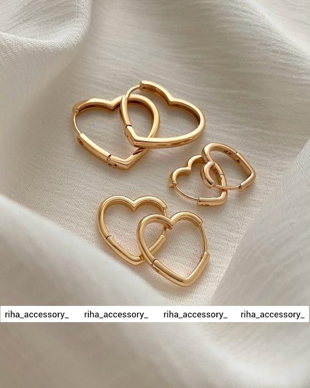 گوشواره قلبی ژوپینگ کد ۱۰۴۴