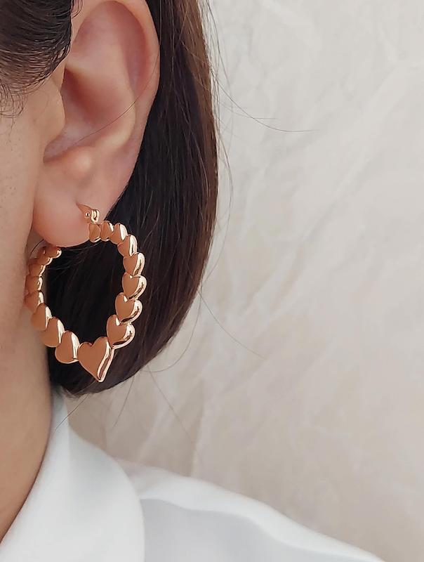 گوشواره حلقه قلب