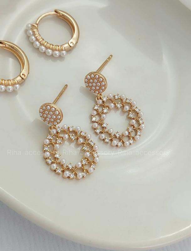 گوشواره مروارید آویز ژوپینگ ۱۰۷۶