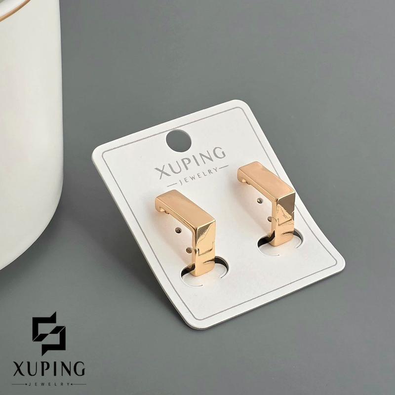 گوشواره مربع ژوپینگ مشابه طلا