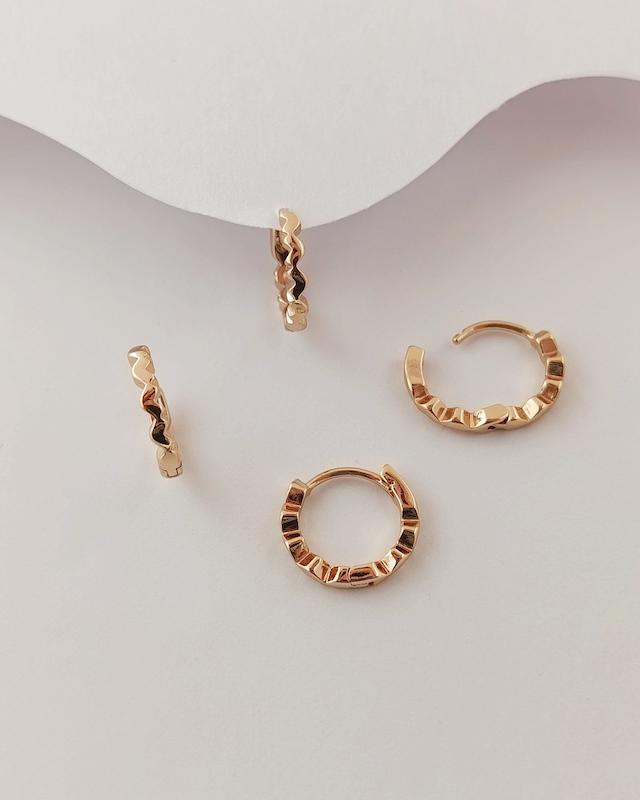 گوشواره حلقه ای ظریف ژوپینگ کد ۱۰۸۲