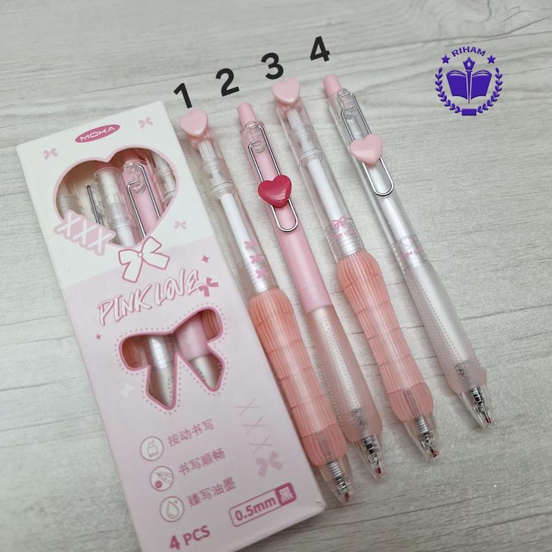 خودکار کلیکی پاپیونی صورتی