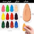 مداد شمعی جادویی طرح اشک ۱۲ رنگ