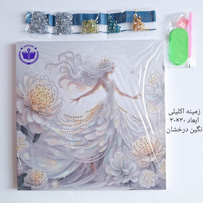نقاشی الماسی فرشته شاین دار
