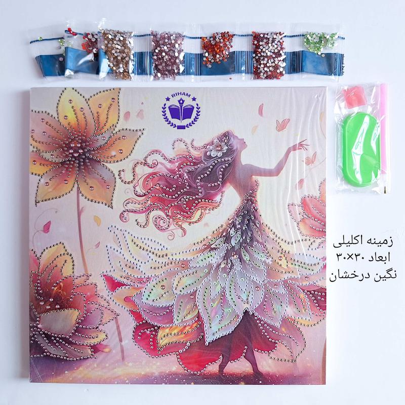نقاشی الماسی فرشته شاین دار