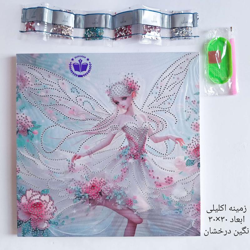 نقاشی الماسی فرشته شاین دار
