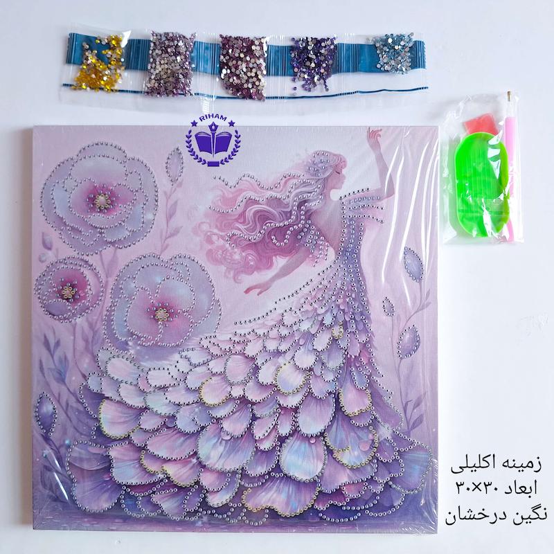 نقاشی الماسی فرشته شاین دار
