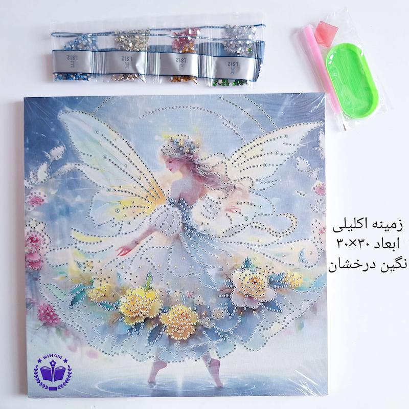 نقاشی الماسی فرشته شاین دار