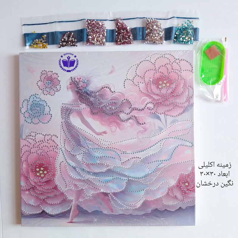 نقاشی الماسی فرشته شاین دار