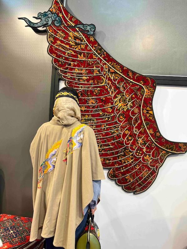 رویه کت سیمرغ جواهر دوزی