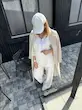 ست شومیز شلوار کرپ نیم زیپ