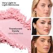 پودر فیکس کلود ست کوزس رنگ ultra sheer pink مینی سایز