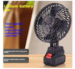 پنکه شارژی توربو جت دستی مدل Lithium Electric Fan