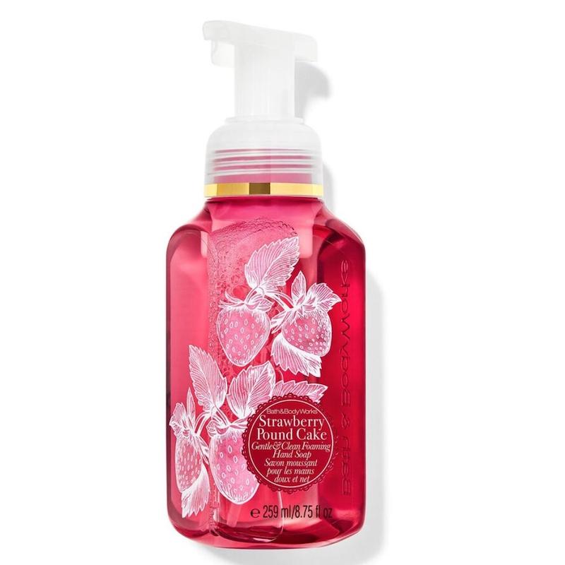 فوم شستشوی دست استرابری پوند کیک Strawberry pound cake