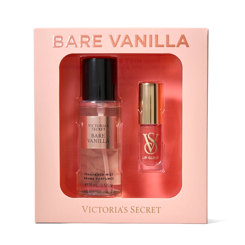 پک 2تکه بادی میست مینی بر وانیلا و روغن لب ویکتوریاسکرت