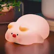خرید چراغ خواب خوک بامزه سیلیکونی | شارژی