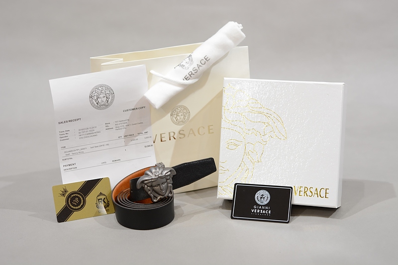کمربند مردانه ورساچه ، کمربند چرم ورساچه ،کمربند مردانه دو رو ورساچ،کمربند Versace