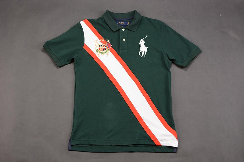 پولوشرت مردانه بنردار پولو سبز ۲۰۲۴ (POLO Ralph Lauren)