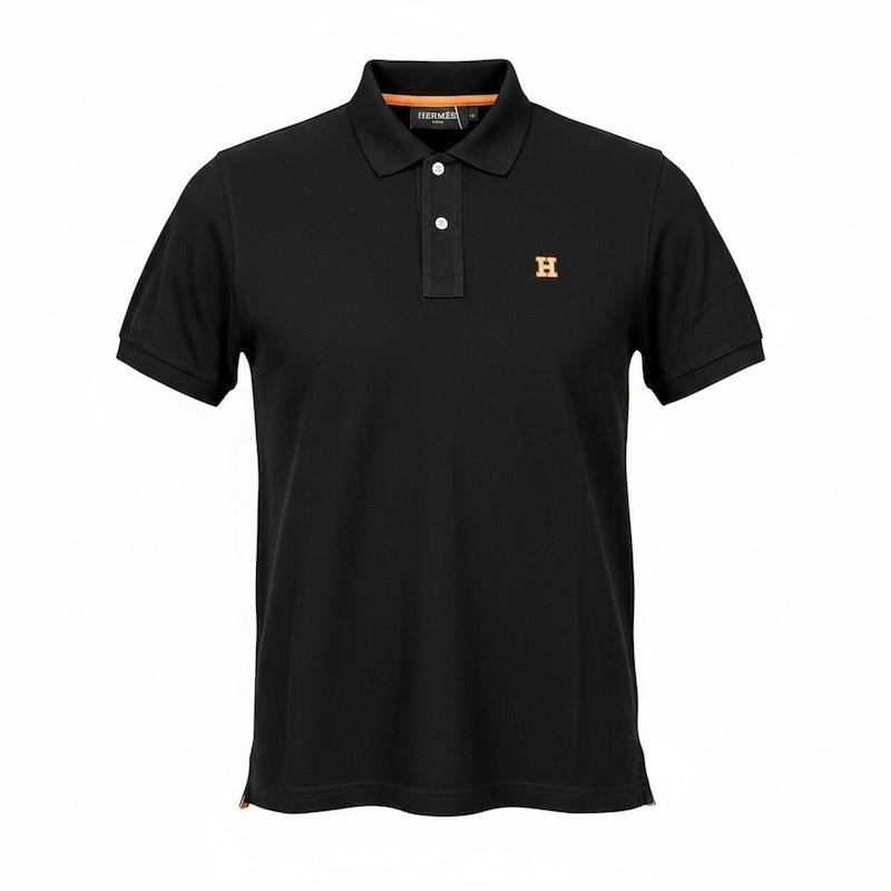 پولوشرت مردانه هرمس مدل H مشکی ۲۰۲۶ (HERMES)