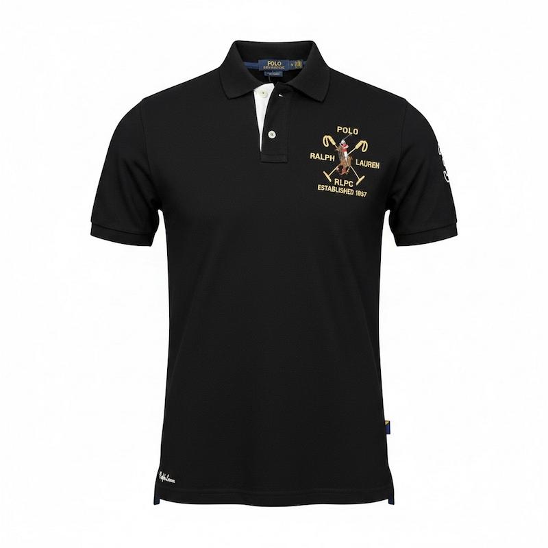 پولوشرت مردانه رالف لورن سری PRL CLUB مشکی (‌POLO RL)