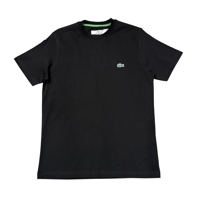 تیشرت یقه گرد مردانه لاگست مشکی (LACOSTE)