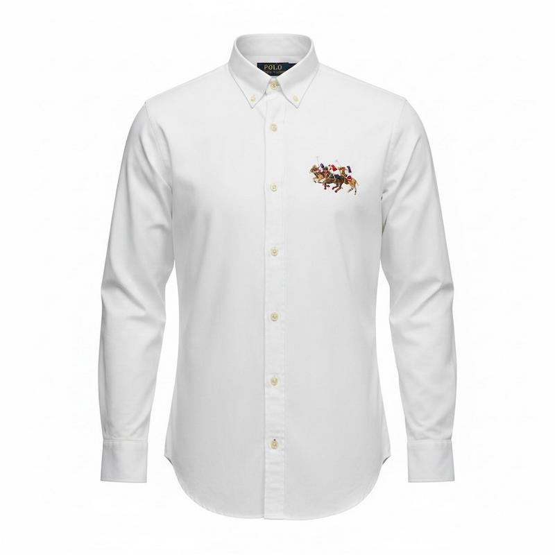 پیراهن مردانه پارچه آکسفورد پولو ۳ اسب سفید (POLO)