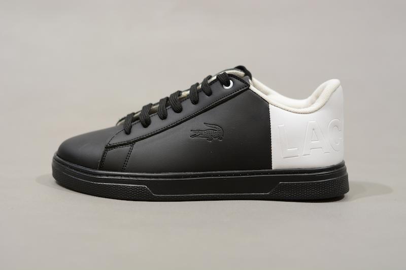اسنیکر مردانه لکاست سفید مشکی (Lacoste)