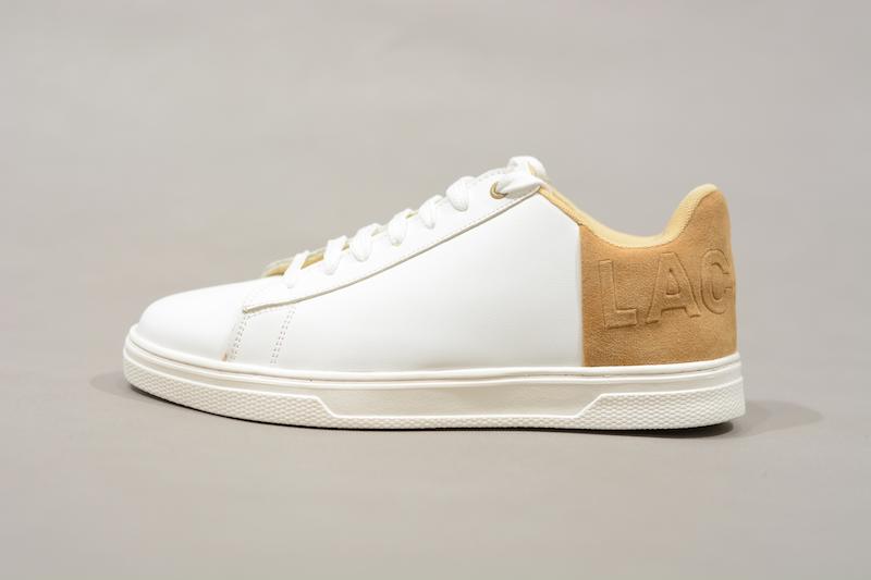 اسنیکر مردانه لکاست سفید عسلی (Lacoste)