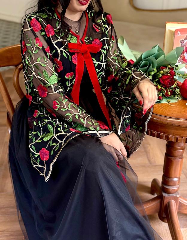 پیراهن رز مخملی 