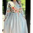 پیراهن گل برجسته 
