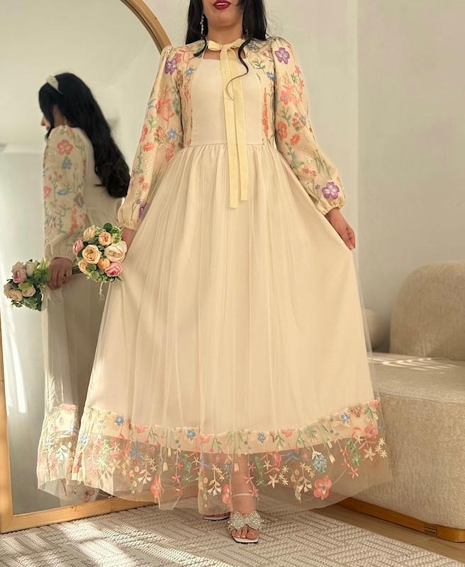 پیراهن حاشیه ای بهاری  طرح ۲