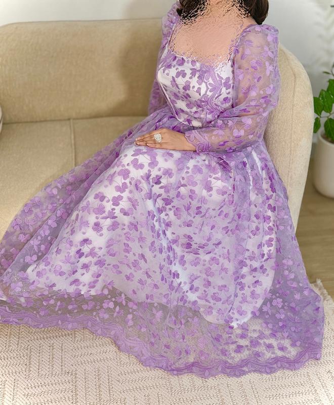 پیراهن ارگانزای یاس 
