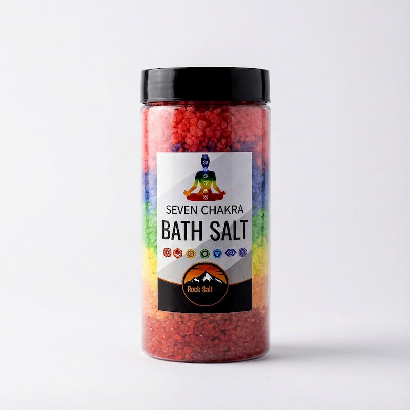 نمک حمام هفت چاکرا، هفت چاکرا، چاکرا، نمک حمام، نمک پدبکور، نمک رنگی، نمک سبز، نمک آبی، نمک قرمز، پاکسازی پوست، لایه برداری، دفع انرژی منفی