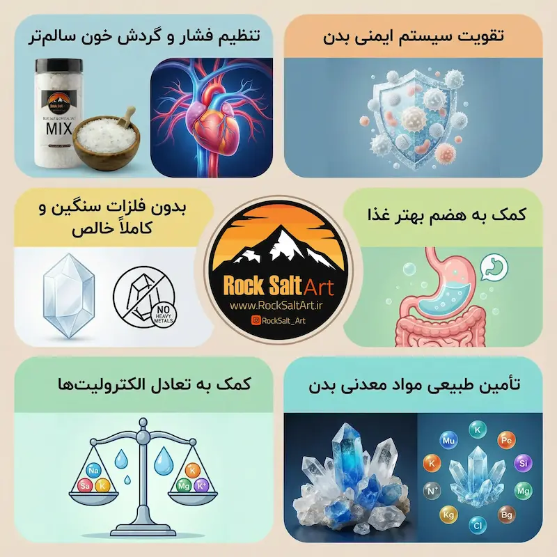 میکس نمک آبی و دلنمک نمکساب 400 گرمی