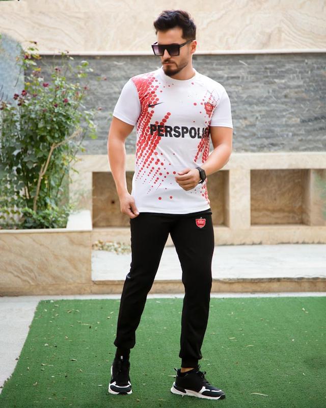 ست تیشرت شلوار مردانه پرسپولیس مدل SAB-LISBON