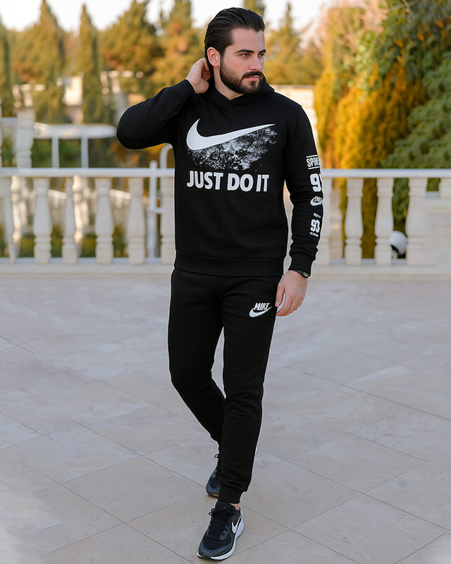 سویشرت وشلوارNikeمدل Doit(مشکی)-SAB