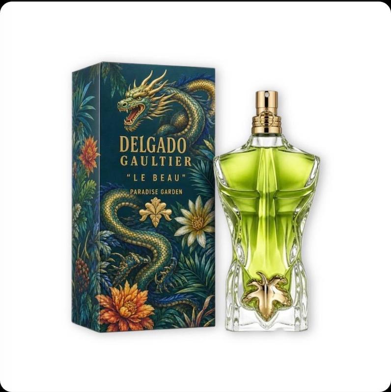 ادوپرفیوم مینیاتوری مردانه ژان پل گوتیه پارادایس دلگادو DELGADO مدل Gaultier Le Beau Paradise Garden حجم 25 میل