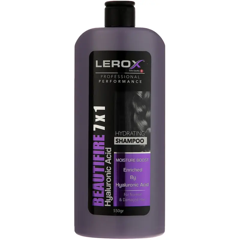 شامپو موهای معمولی و آسیب دیده برند Lerox مدل Beautifire 7&1 مناسب انواع مو حجم ۵۵۰ میلی‌لیتر