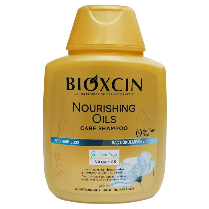 شامپو ضد ریزش و بدون سولفات Bioxcin مدل Nourishing Oils حجم 300ml اصلی