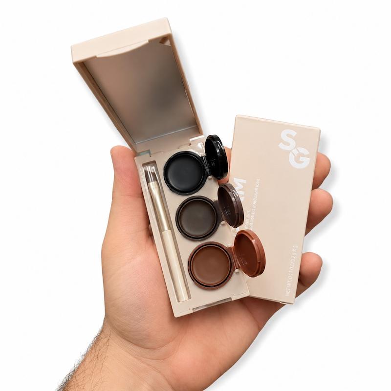 - ژل ابرو و خط چشم شیگلم Streamline  - SHEGLAM Streamline Brow & Eyeliner Gel اصل  - ست ژل ابرو و خط چشم شیگلم  - محصول آرایشی دوکاره شیگلم