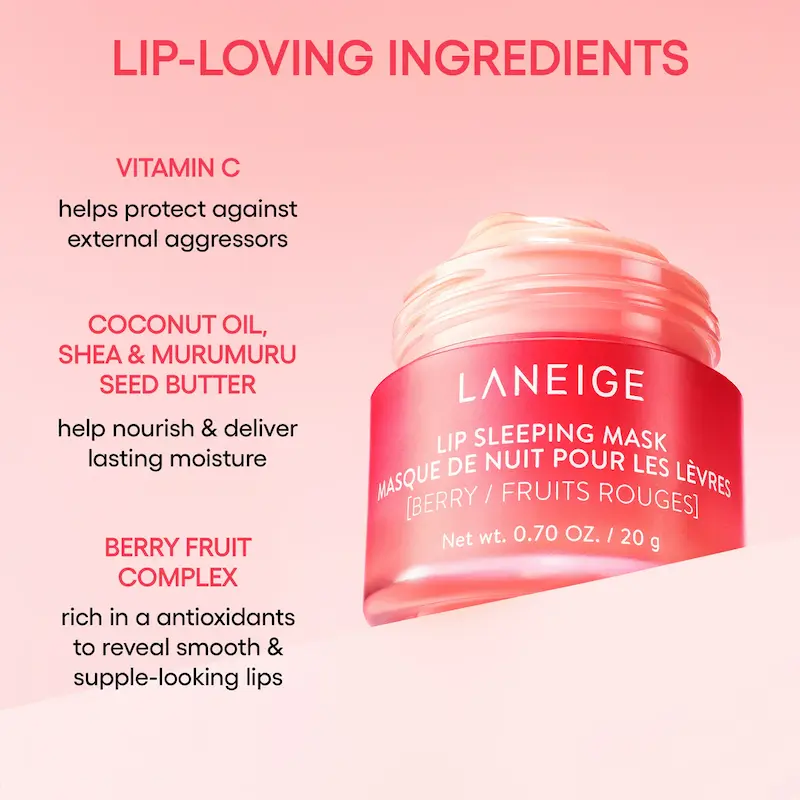 ماسک خواب لب لانیژ Laneige مدل Berry وزن 20 گرم - اصل کره