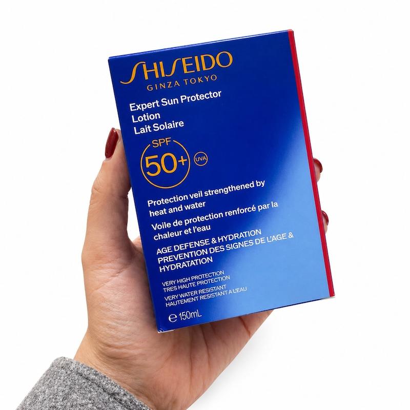لوسیون ضدآفتاب شی‌سیدو مدل Expert Sun Protector، محافظت کامل SPF 50+.