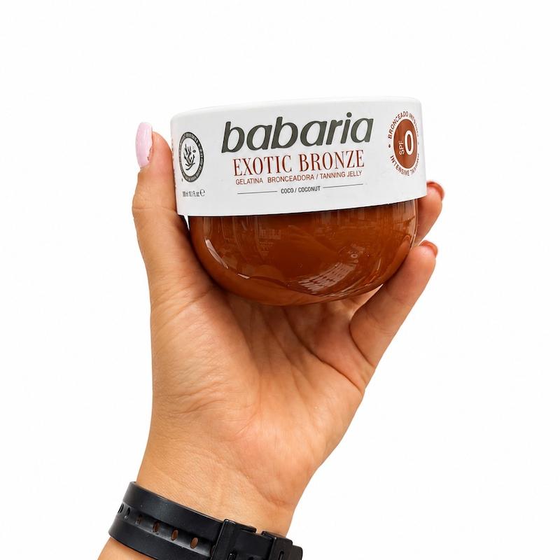 ژل برنزه کننده بدن باباریا مدل Exotic Bronze (رایحه نارگیل)