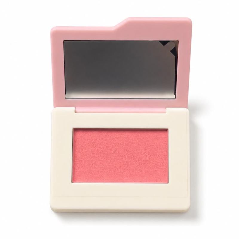 رژگونه شیگلم مدل Dream Touch Blush رنگ 016 Tickled Pink با بافت کرمی و آینه داخلی