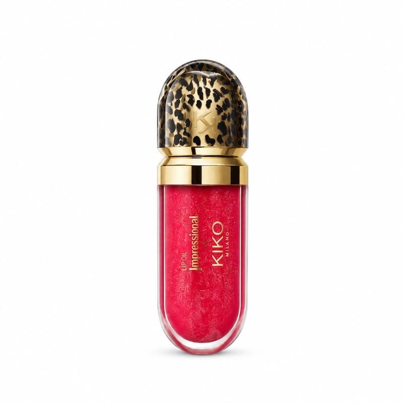 یپ گلاس صورتی براق Just Cavalli x KIKO Milano با بسته‌بندی پلنگی و طلایی