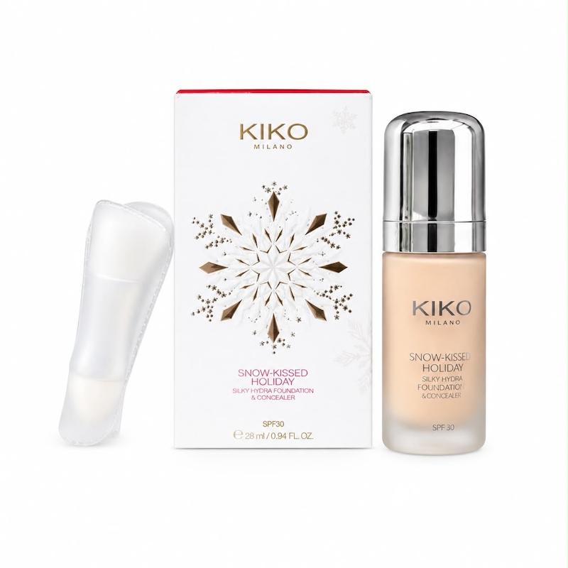 کرم پودر و کانسیلر کیکو میلانو Snow-Kissed Holiday با SPF 30 و بافت سبک آبرسان